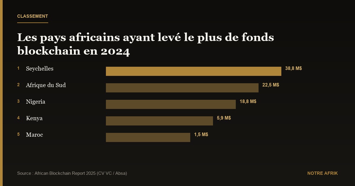 Start-up blockchain africaines : levées de fonds en baisse de 36 % en 2024