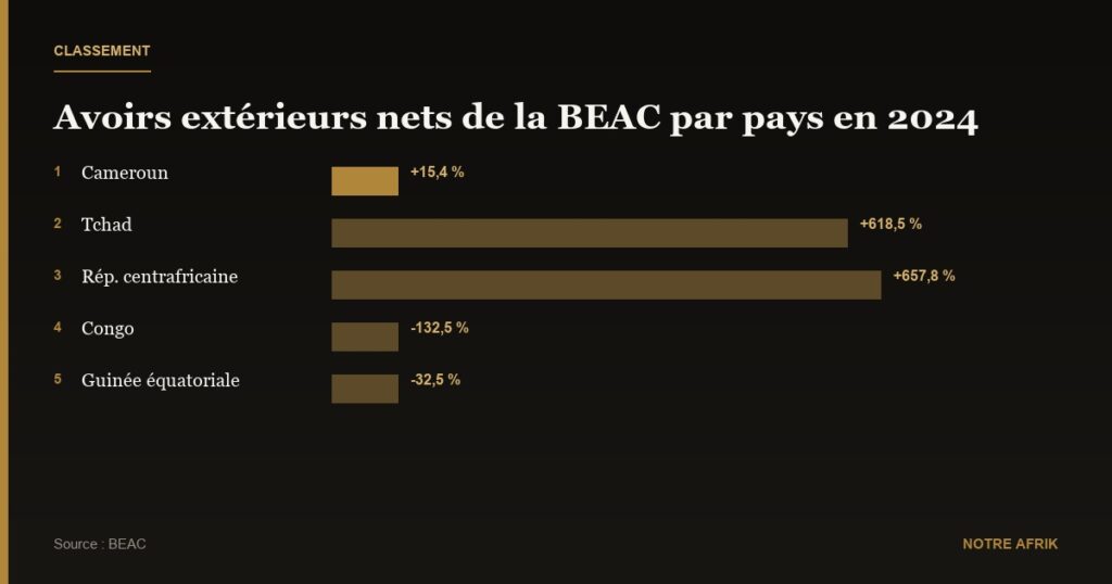 CEMAC : les avoirs extérieurs nets de la BEAC augmentent de 14 % en 2024