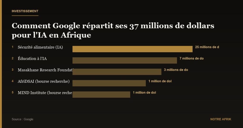 Afrique : Google investit 37 millions de dollars pour booster l’IA