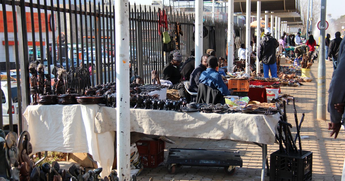 Marché informel à Johannesbourg, Afrique du Sud