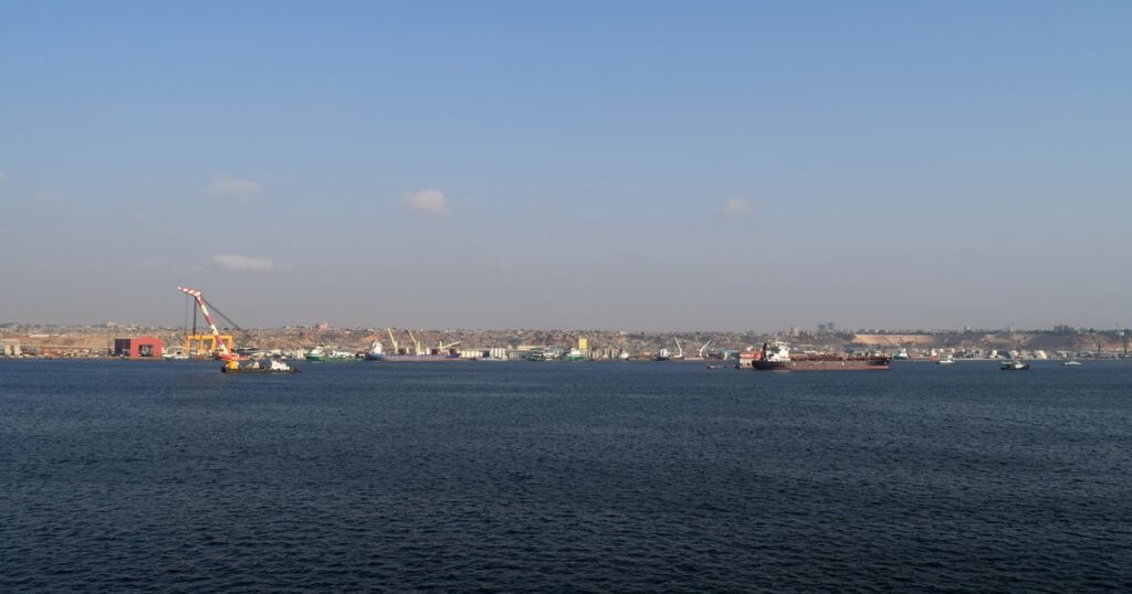 La baie de Luanda, capitale de l'Angola