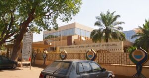 Siège de l'UEMOA à Ouagadougou, façade de l'Union économique et monétaire ouest-africaine