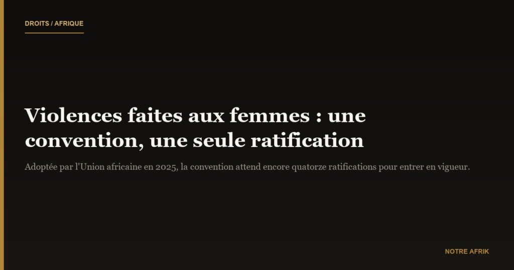 Convention africaine contre les violences faites aux femmes