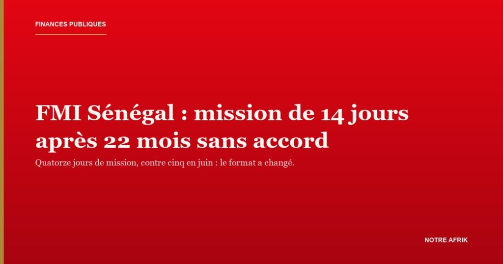 Siège du FMI : la mission FMI Sénégal séjourne à Dakar du 19 août au 1er septembre