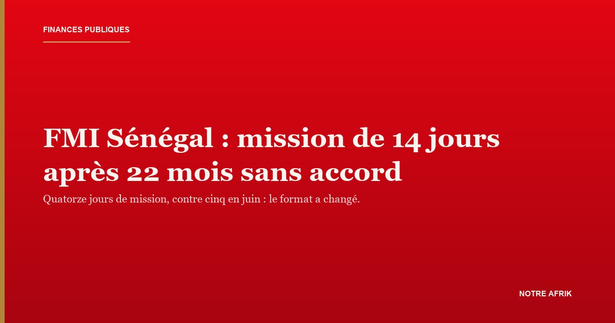 Siège du FMI : la mission FMI Sénégal séjourne à Dakar du 19 août au 1er septembre