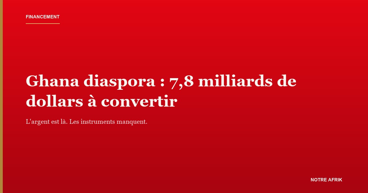 Comptoir de transfert d'argent, illustrant les envois de la diaspora vers le Ghana