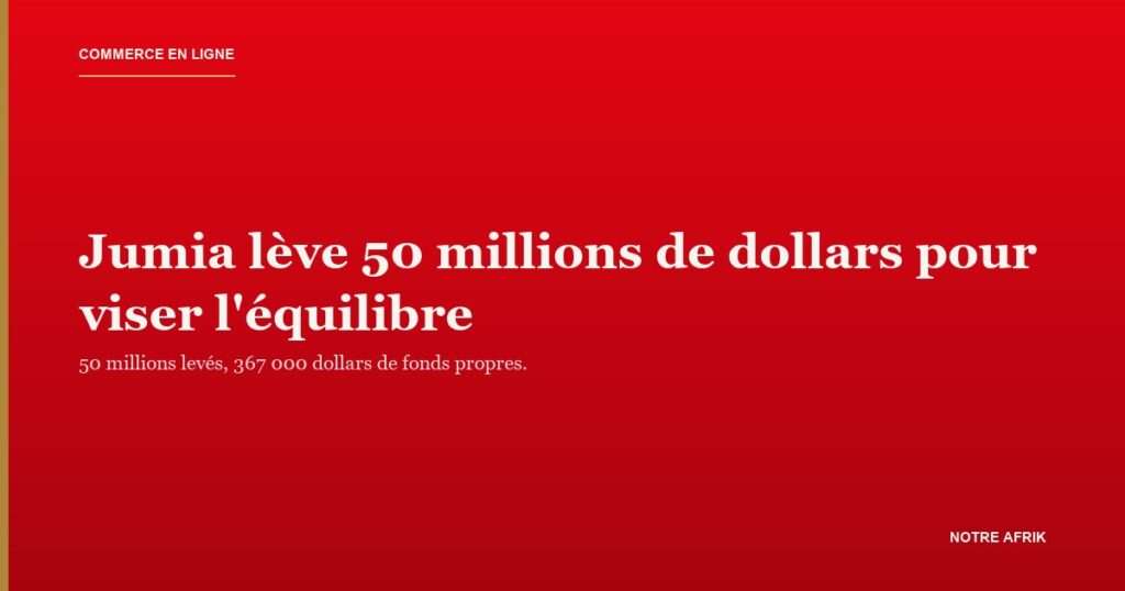 Colis et logistique du commerce en ligne, illustrant la levée de fonds de Jumia