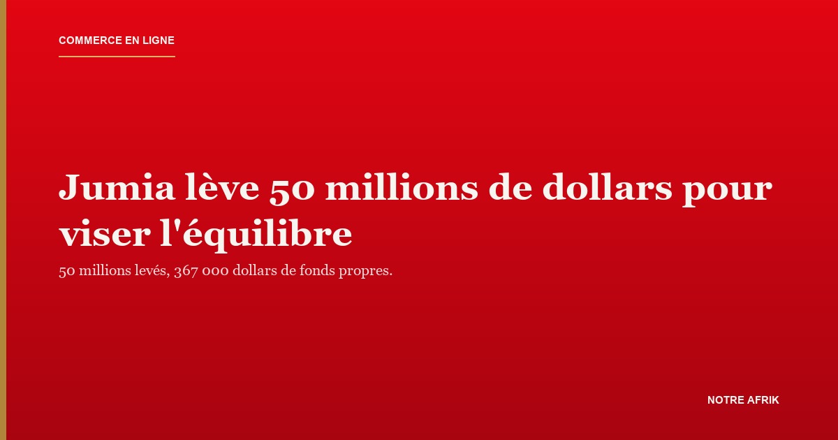Colis et logistique du commerce en ligne, illustrant la levée de fonds de Jumia