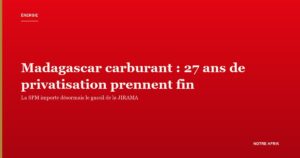 Madagascar carburant : la SPM devient l'importateur public du gasoil de la JIRAMA