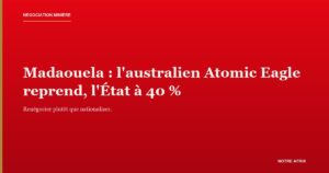 Minerai d'uranium, illustrant la reprise du projet Madaouela par Atomic Eagle au Niger