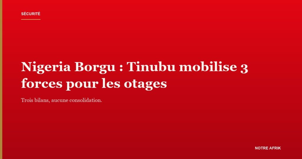 Village rural du centre-nord du Nigeria, illustrant l'enlèvement de masse de Borgu