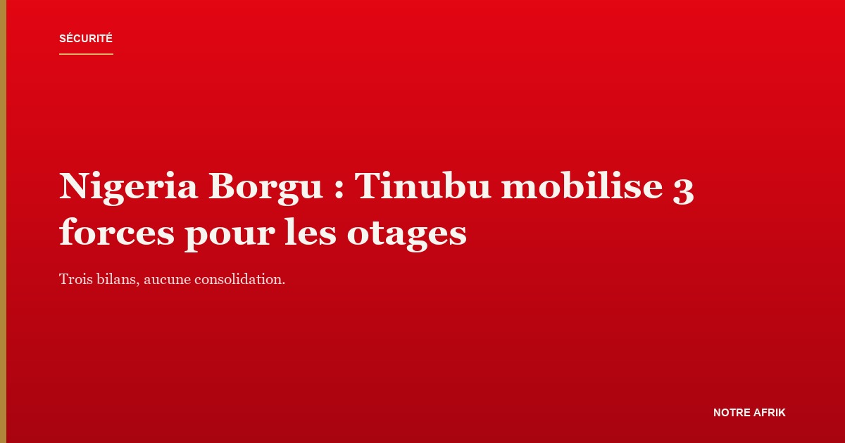 Village rural du centre-nord du Nigeria, illustrant l'enlèvement de masse de Borgu