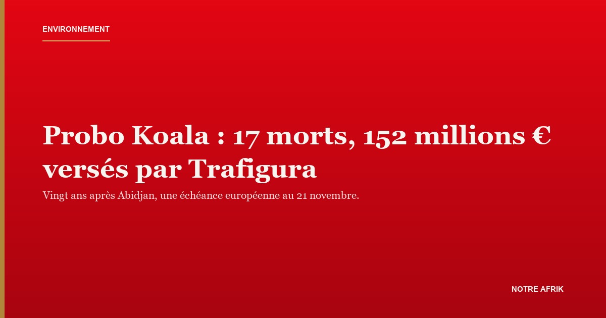 Port d'Abidjan : vingt ans après le Probo Koala, le trafic de déchets a changé de forme