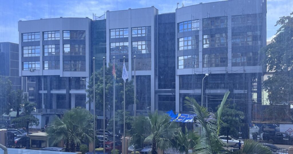 Immeuble de la Banque centrale de la République de Guinée, pays qui lance un emprunt obligataire de 2 500 milliards GNF