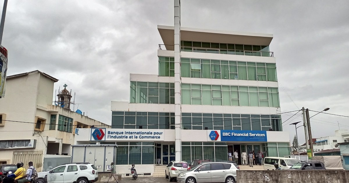 Immeuble de la BIIC à Cotonou, banque béninoise dont l'action BIIC a reculé de 15,83 % à la BRVM