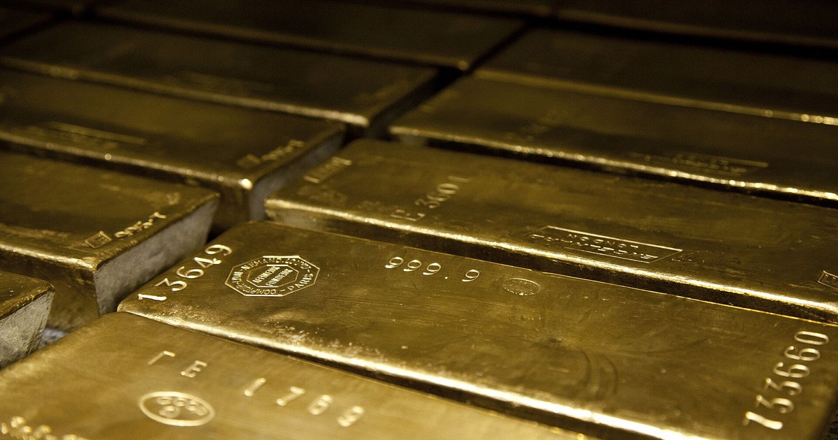 Lingots d'or de 400 onces au titre 999,9, le produit final des raffineurs d'or