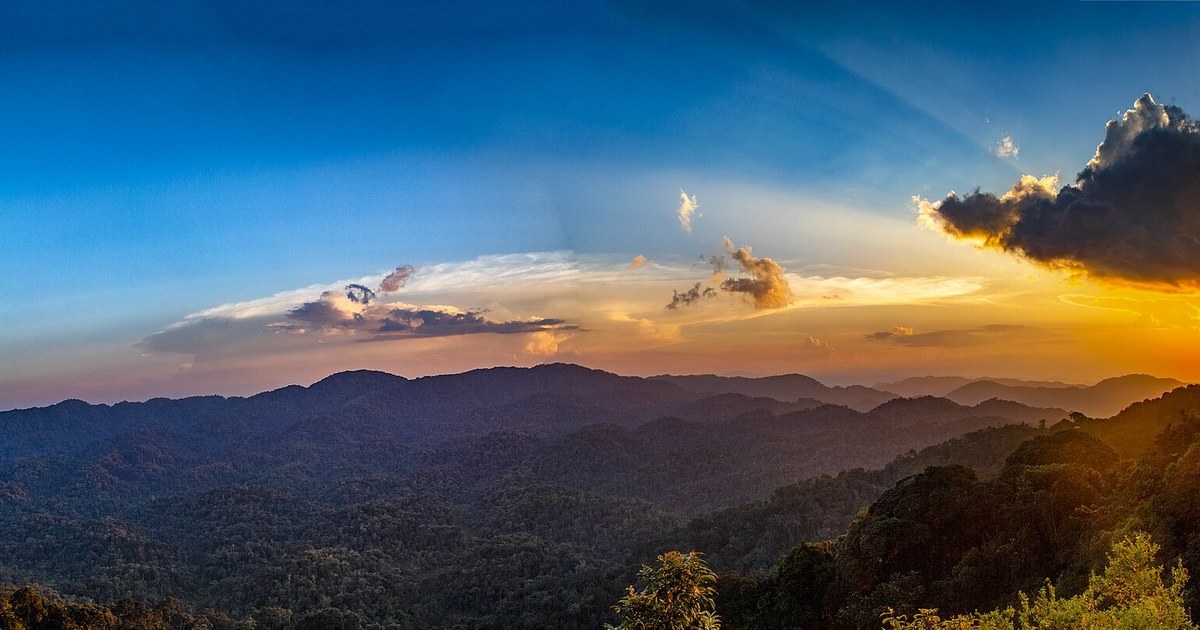 Forêt de Nyungwe au Rwanda au coucher du soleil, un capital naturel que 13 pays africains vont comptabiliser avec la BAD