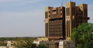Siège de la BCEAO à Ouagadougou, capitale du Burkina Faso qui a levé 40 milliards FCFA sur le marché régional