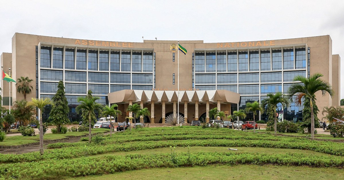 Palais Léon Mba, siège de l'Assemblée nationale à Libreville, où le PDG, dont Ali Bongo revendique la présidence, est la deuxième force derrière l'UDB