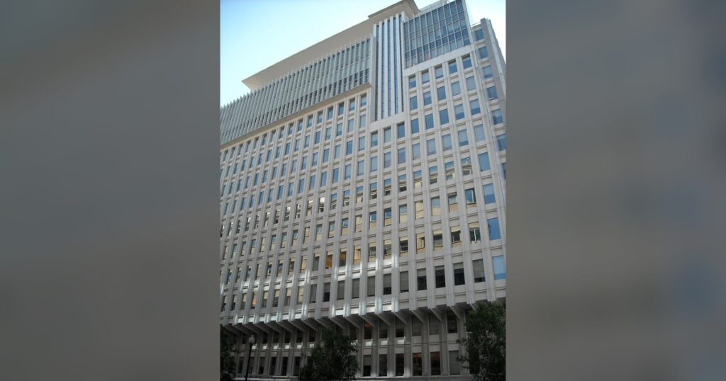 Siège de la Banque mondiale à Washington, auteure des prévisions de croissance pour l'Afrique subsaharienne