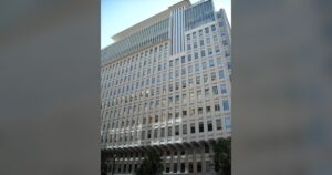 Siège de la Banque mondiale à Washington, auteure des prévisions de croissance pour l'Afrique subsaharienne