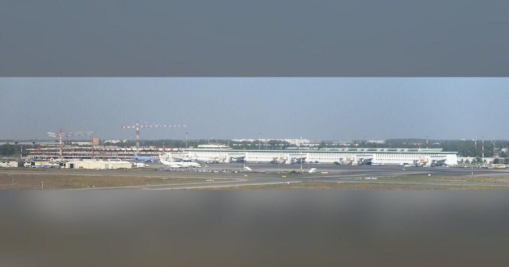 Aéroport Mohammed-V à Nouaceur, près de la zone industrielle de défense où MKU prévoit son usine au Maroc