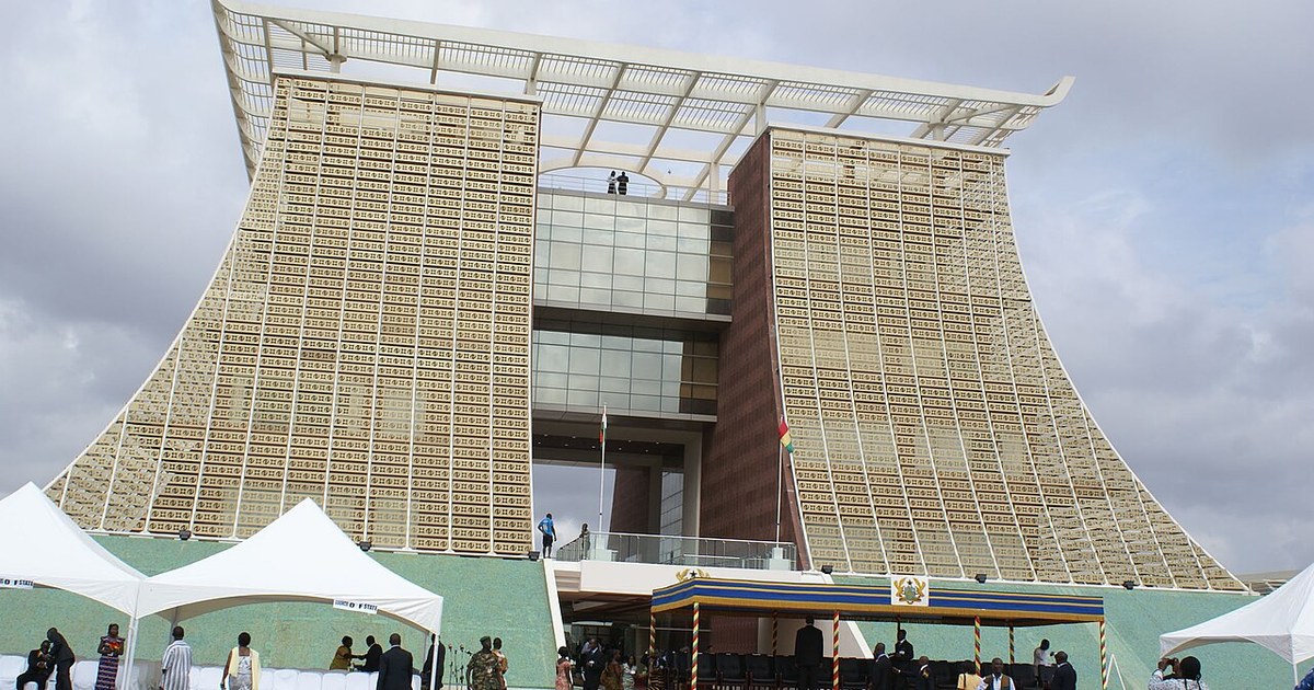 Jubilee House, siège de la présidence du Ghana à Accra, bâti avec l'aide de l'Inde, alors que le Ghana vise les BRICS