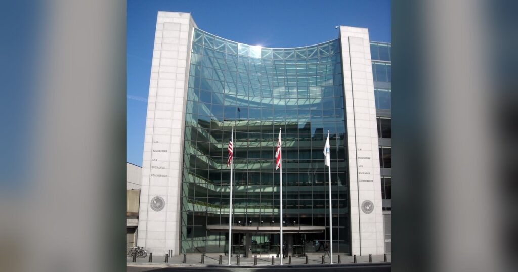Siège de la SEC à Washington, où les fonds américains déclarent leurs positions sur l'eurobond Cameroun 2032