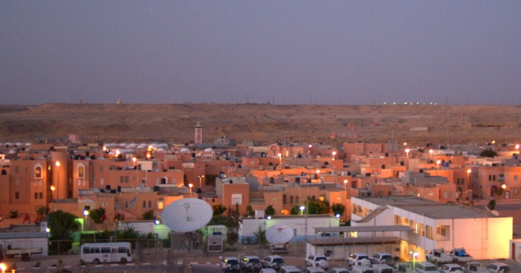 Quartier général de la MINURSO à Laayoune, mission de l'ONU au Sahara occidental dont le mandat expire le 31 octobre 2026