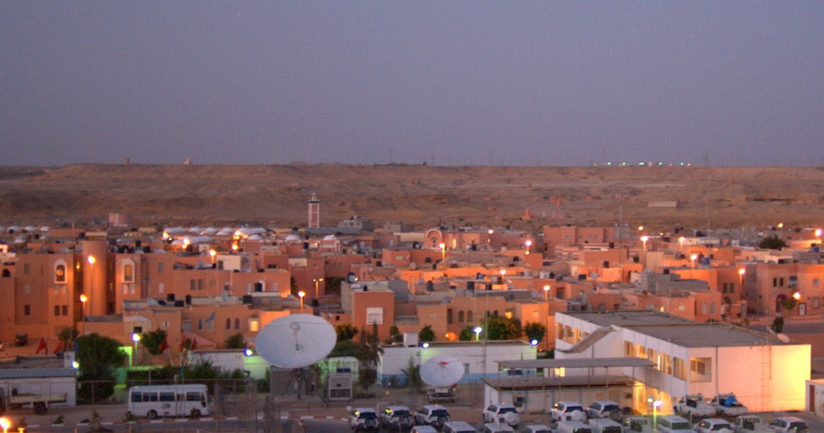 Quartier général de la MINURSO à Laayoune, mission de l'ONU au Sahara occidental dont le mandat expire le 31 octobre 2026
