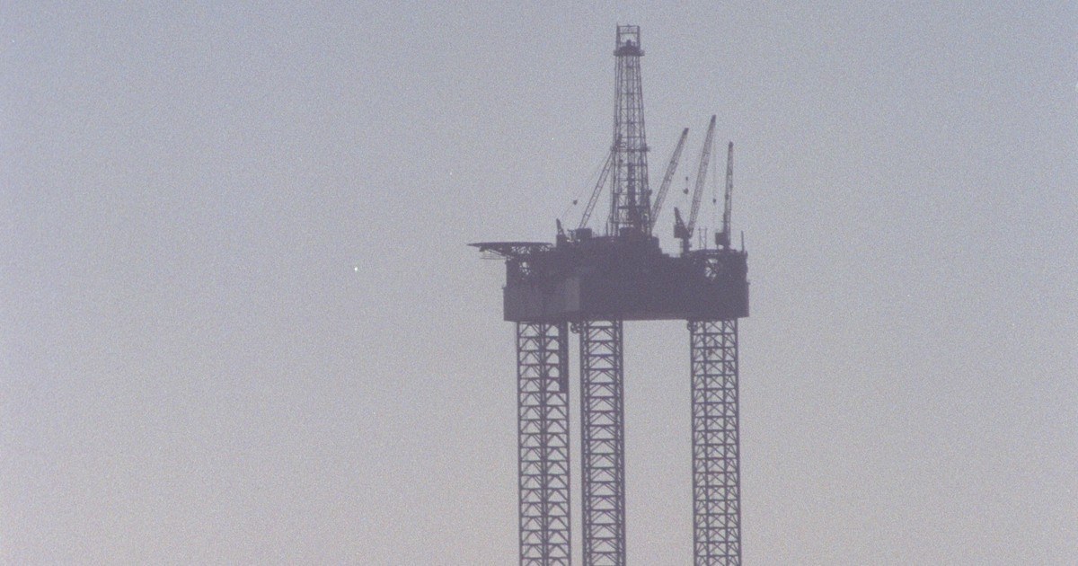 Plateforme de forage autoélévatrice dressée sur ses trois jambes en mer, du même type que celle du naufrage Prospector 5 (photo d'illustration prise en Louisiane)