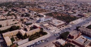 Vue aérienne de Nouakchott, où le gouvernement de la Mauritanie a démissionné après deux incendies électriques