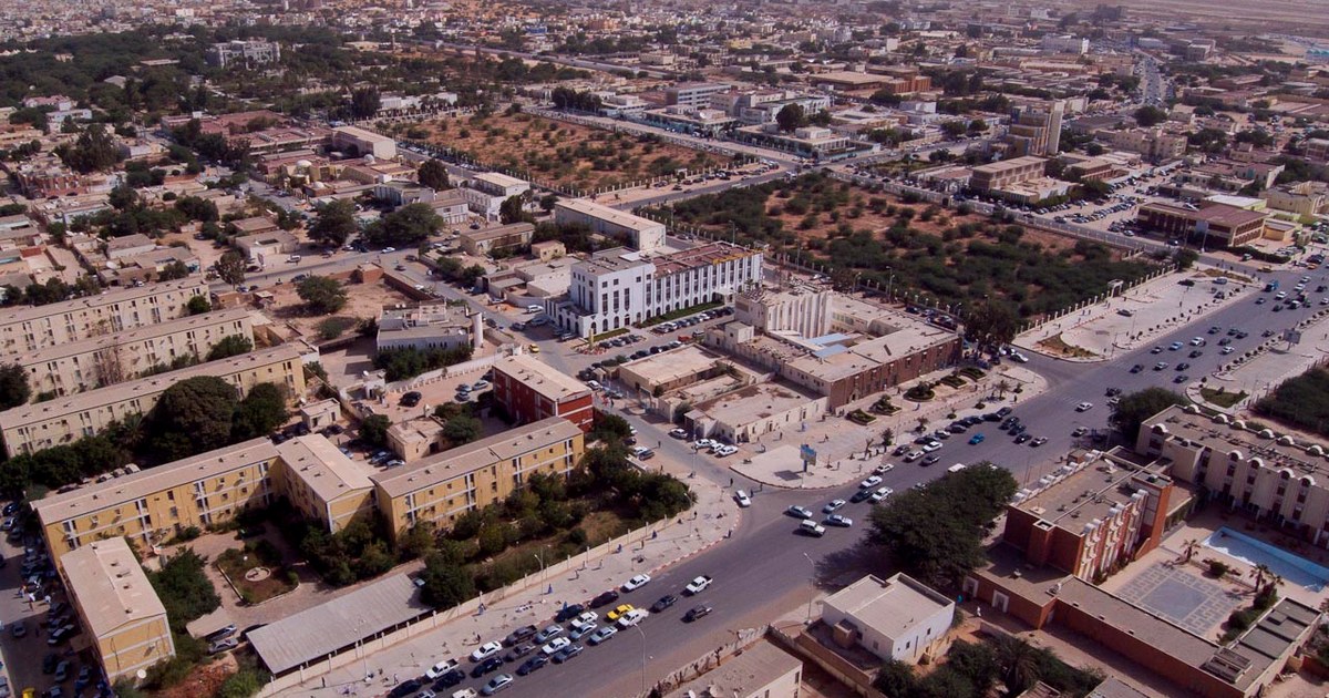 Vue aérienne de Nouakchott, où le gouvernement de la Mauritanie a démissionné après deux incendies électriques