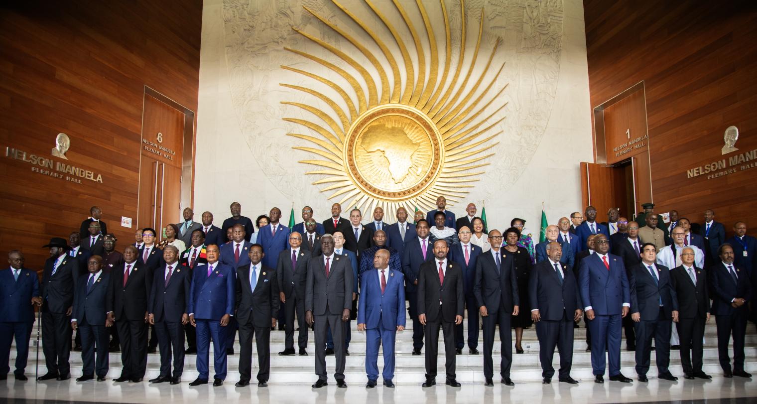 Sommet de l'Union africaine : chefs d'État réunis lors d'une session de l'Assemblée